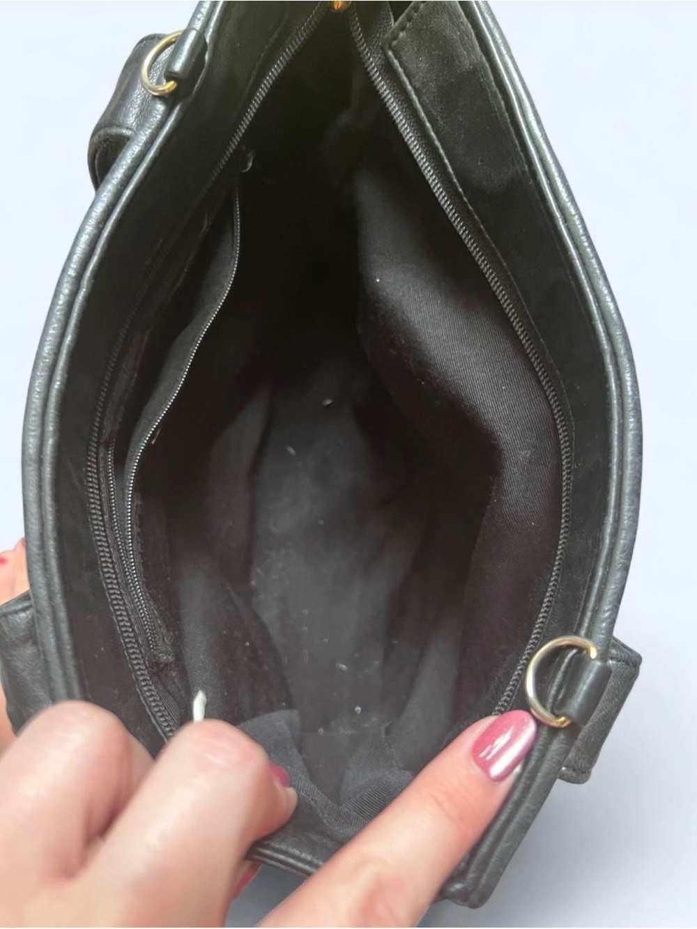 Nordstrom Black Woven Leather Tote - Picture 7 of 7